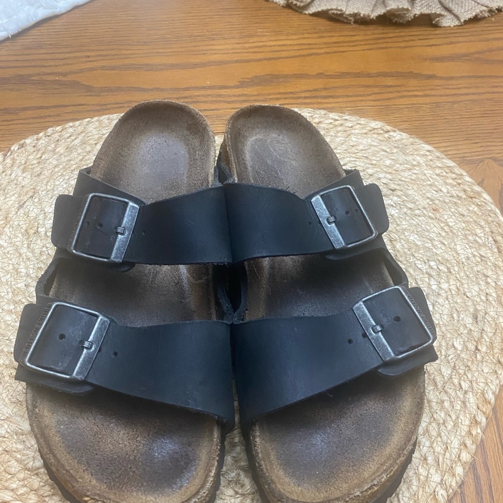 Black Double Strap Men’s Sandals